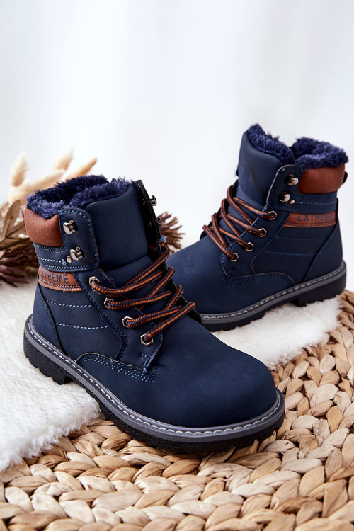 Children's Boots Insulated Navy Graves