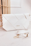 Clutch Bag With A Detachable Strap NOBO NBAG-K1260 White