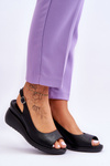 Women's Wedge Sandals Sergio Leone SK853 Black