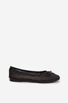 Ballet flats With Braid And Bow Black Belirra