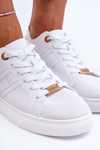 Women's Lace-up Sneakers White Etna