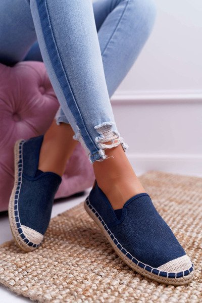 Women's Cross Jeans Espadrilles Navy Blue DD2R4108