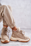 Hiking boots on the platform Lee Cooper LCJ-22-44-1352L Beige