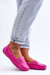 Women's Fashionable Suede Moccasins Pink Rabell