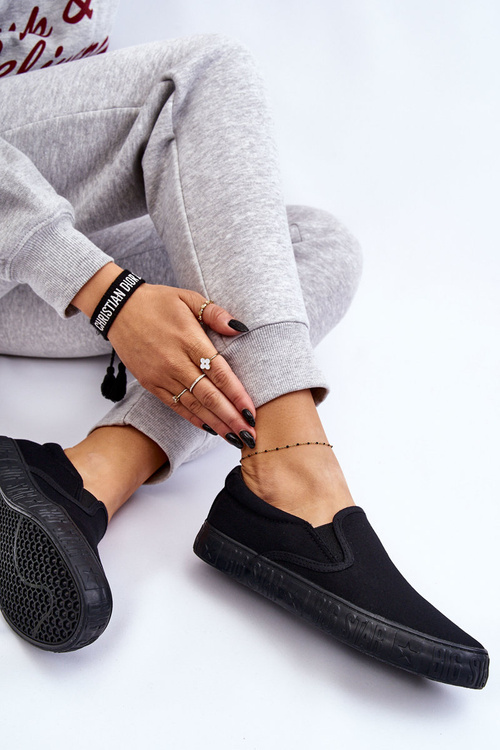 Women's Sneakers Slip-On Big Star LL274392 Black