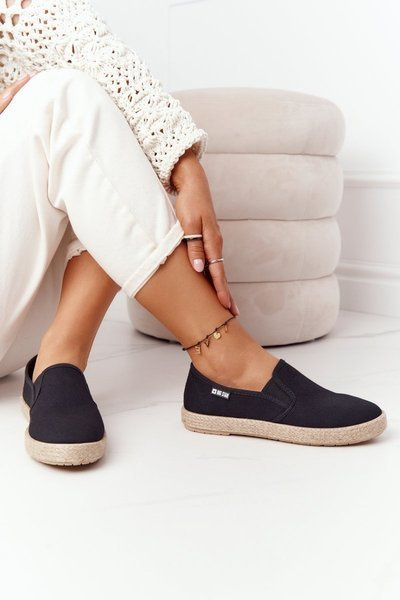 Espadryle Pleciona Podeszwa Big Star Czarne DD274017