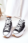 High Sneakers On A Platform Black Electric Love