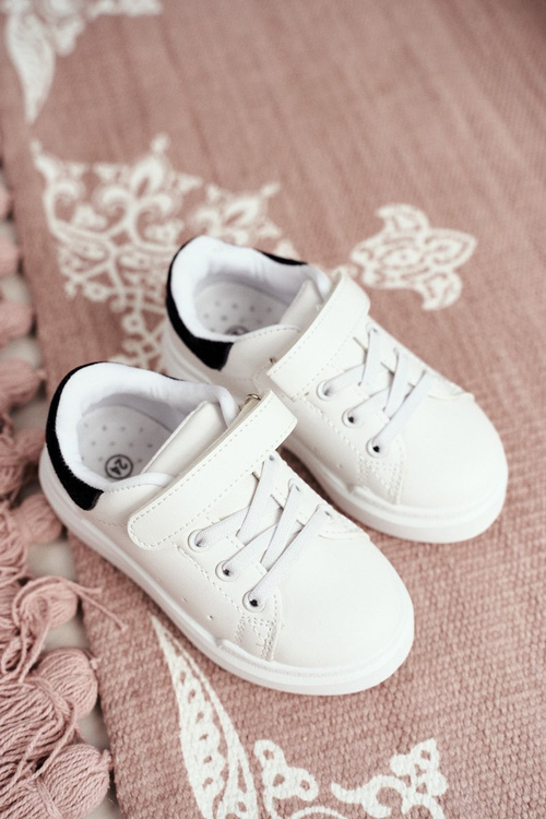 Children's Sports Shoes Sneakers White and Black Bilbo