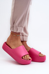 Women's Thick Sole Beige Slides Oreithano