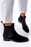 Shiny Rubber Boots Galoshes Black Umbrella