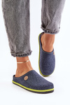 Kapcie Damskie Wygodne Obuwie Domowe Granatowe Inblu CS000039
