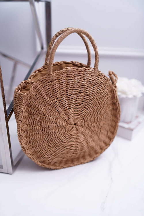 Women's Bag Braided Octario Camel