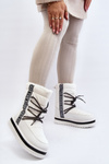 Women's Snow Boots with Lacing White Lilara