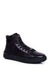 Men's Sneakers Leather Shoes GOE Black GG1N3019