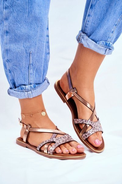 Women's Sandals Flat ChampagneBarski Lomba