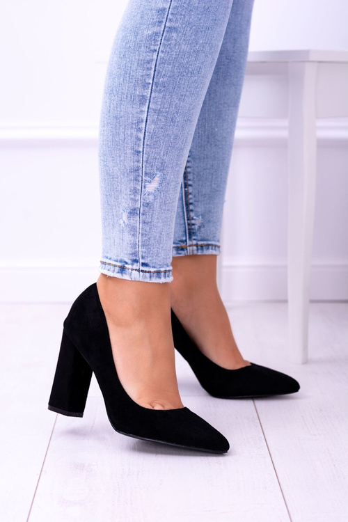 Suede Women's Black Stiletto pumps Celine