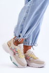 Sneakersy Damskie Sznurowane Multikolorowe Cortes BL378