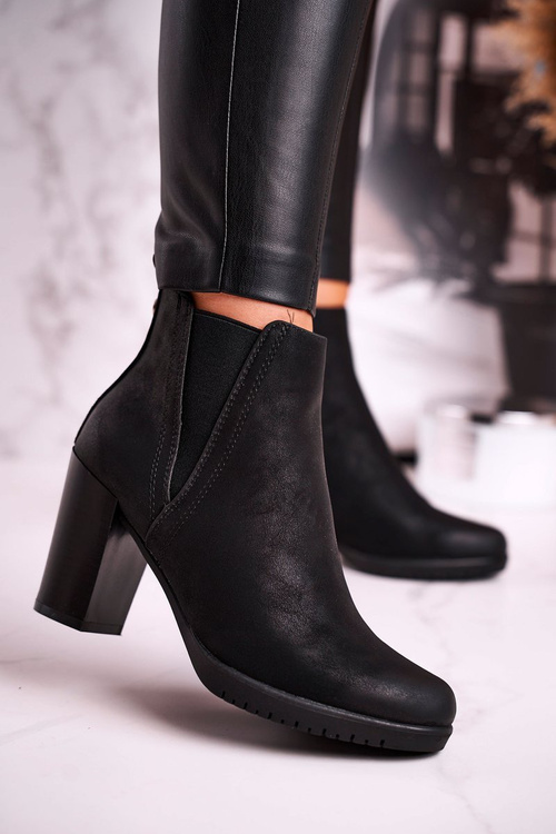 Women’s Ankle Boots Sergio Leone Suede Black BT311