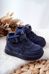 Children's Insulated High Sneakers Navy Clafi