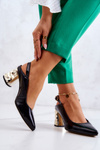 Leather Pumps On A Bar Maciejka 05427-01 Black