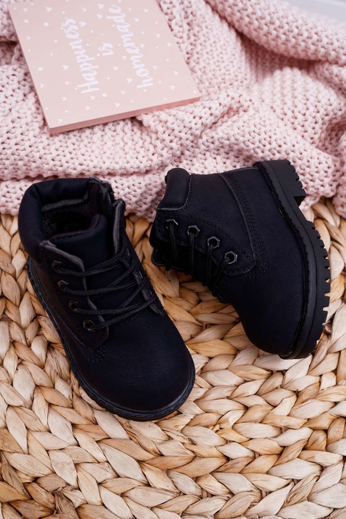 Kids Trappers Boots Black Dexter