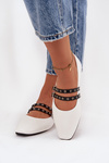 Women's Balerinas With Straps White Deliora