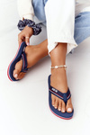 Women's Sliders Flip-Flops Big Star HH274A059 Navy