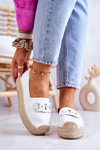 Classic Espadrilles On The Platform White Julianne