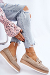 Women's Loafers On The Platform Beige Danny