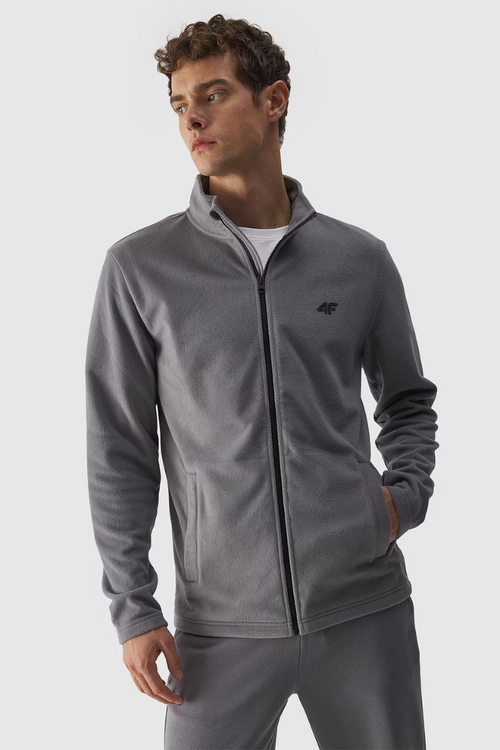 Men's Regular Polar With Stand-Up Collar 4F Gray 4FWMM00TFLEM289-25S