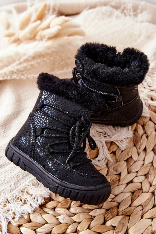 Fleece-lined Snow boots Black Stars