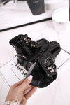Children's Boots Warm With Fur Lacquered Black Dolly