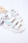 Children's Sport Velcro Sandals White Flyn