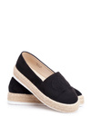 Women's Espadrilles Thick Sole Linen Black Febi