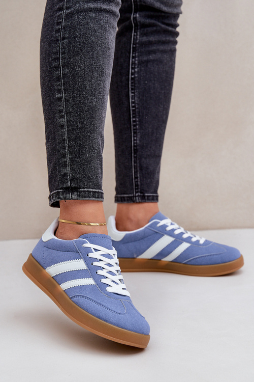 Damskie Niskie Sneakersy Niebieskie Ennorwen
