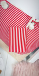 Beach Large Handbag Bag Ladies Red Stripes