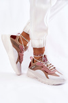 Buty Sportowe Damskie Beżowe Big Star KK274055