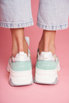 Women's Sports Leather Shoes GOE White Mint FF2N3011