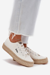 Women's Sneakers With Weaving Lee Cooper LCW-25-44-3217 White