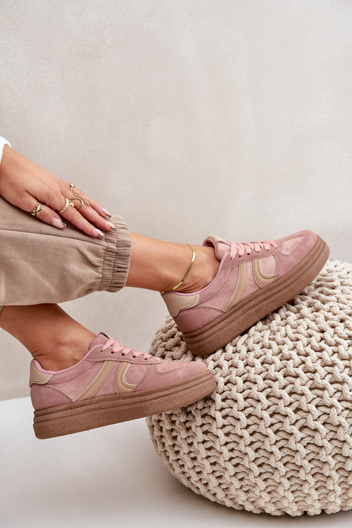 Women's Platform Sneakers Pink Lesida