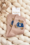 Women's Patterned Socks With Bear Yellow