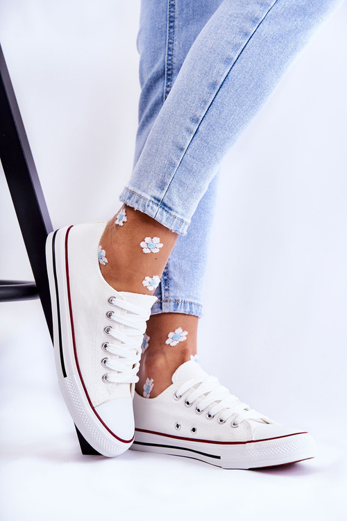 Women's Classic Sneakers White Be Mine