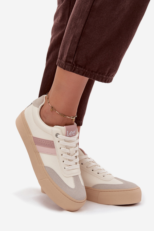 Damskie Sneakersy Zgaszona Biel LEE AILANI WOMEN LOW 50253004.02A