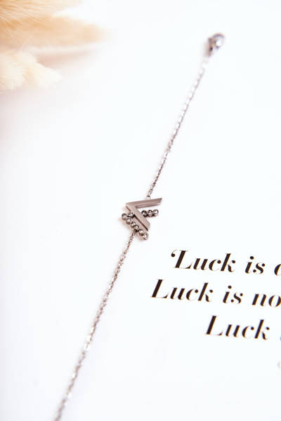 Chain Bracelet With Cubic Zirconia Silver