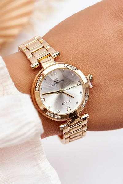 Zegarek Damski Stalowy Cyrkonie Giorgio&Dario Złoto