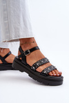 Women's Embellished Sandals Black Arcida