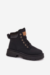 Ladies Insulated Boots With Zipper Black Tharika