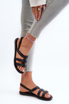 Sandały Damskie Płaskie Czarne 83516 Ipanema Style Sandal Fem