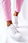 Women's Sneakers On Platform White Honey