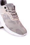 Męskie Sportowe Buty Memory Foam Big Star HH174139 Szare